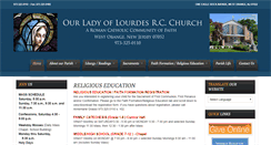Desktop Screenshot of lourdeswestorange.org